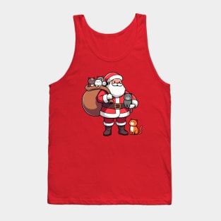 Meowy Christmas Tank Top